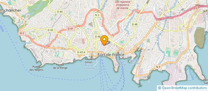 localisation de l'entreprise PERFORMANCE 2000  FORT-DE-FRANCE