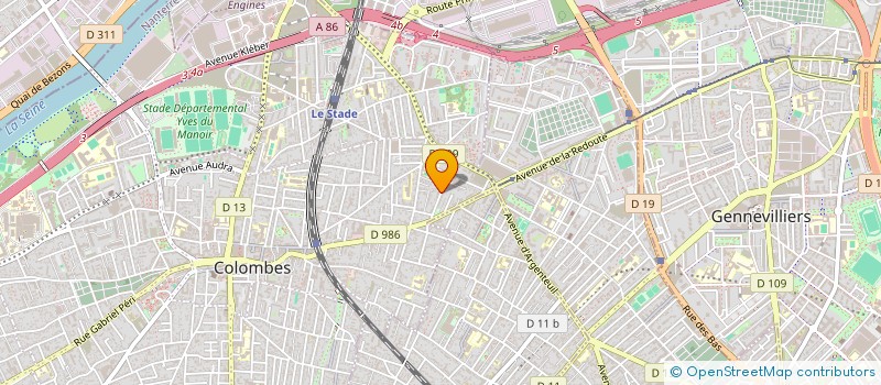 localisation de l'entreprise PERFORMANCE 220 à COLOMBES