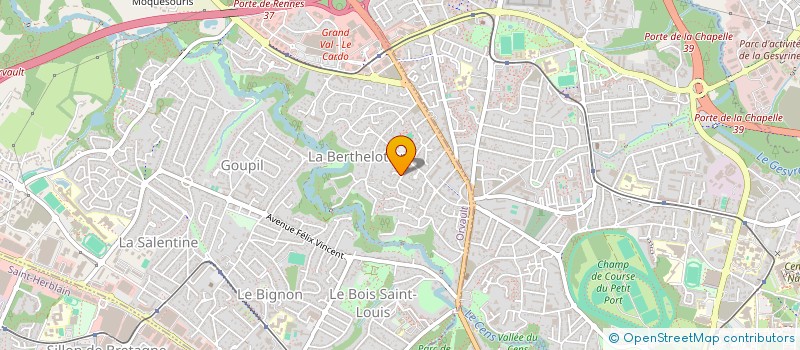 localisation de l'entreprise PERFORMANCE 44 à ORVAULT