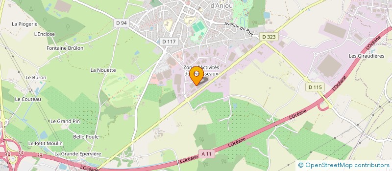 localisation de l'entreprise PERFORMANCE à VERRIERES-EN-ANJOU