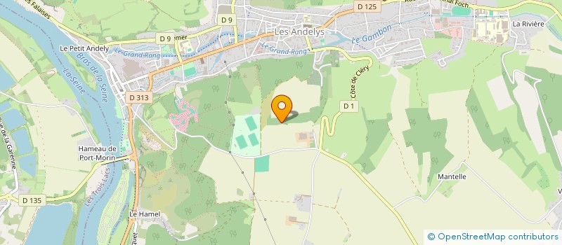 localisation de l'entreprise PERFORMANCE 76  LES ANDELYS