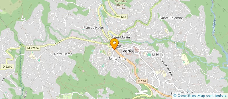 localisation de l'entreprise PERFORMANCE à VENCE