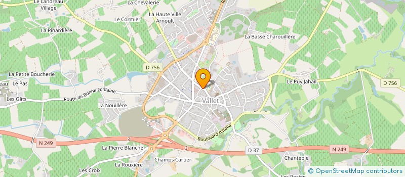 localisation de l'entreprise PERFORMANCE  VALLET