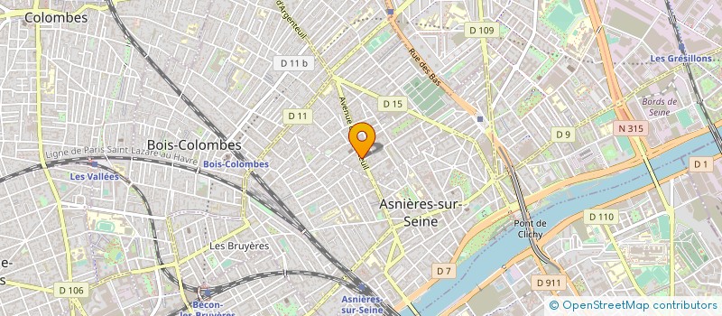 localisation de l'entreprise PERFORMANCE 92 à ASNIERES-SUR-SEINE