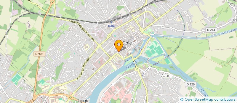 localisation de l'entreprise PERFORMANCE à DOLE