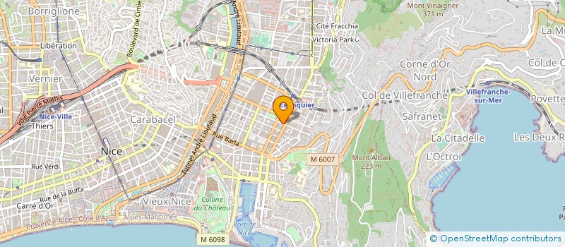 localisation de l'entreprise PERFORMANCE ACTION CLIMATIQUE à NICE