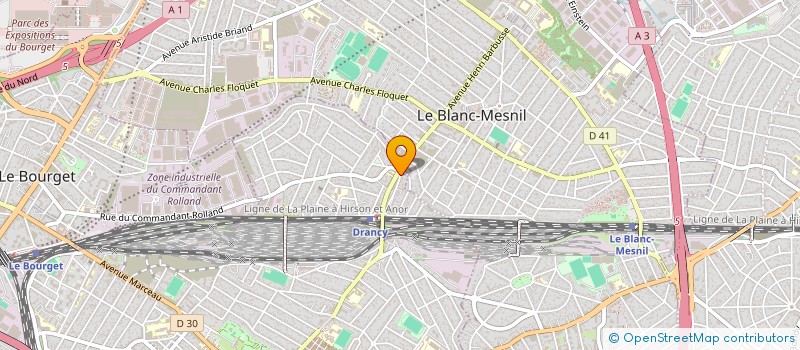 localisation de l'entreprise PERFORMANCE ASSURANCES & CREDITS  DRANCY