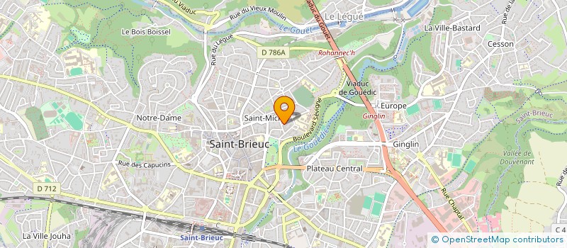 localisation de l'entreprise PERFORMANCE ATHLETIC TEAM à SAINT-BRIEUC