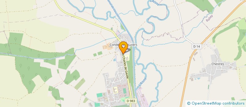 localisation de l'entreprise PERFORMANCE CYCLE  VOUZIERS