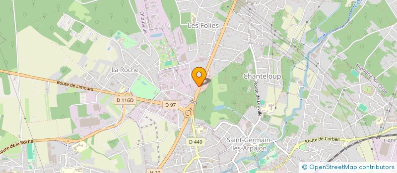 localisation de l'entreprise PERFORMANCE EMBALLAGE SERVICE à SAINT-GERMAIN-LES-ARPAJON