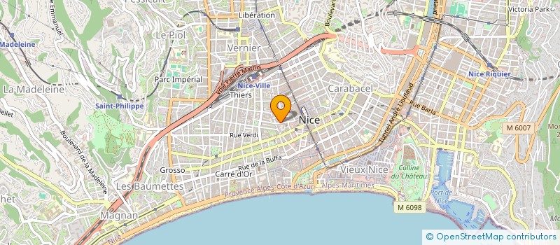 localisation de l'entreprise PERFORMANCE ENTREPRISES SARL à NICE