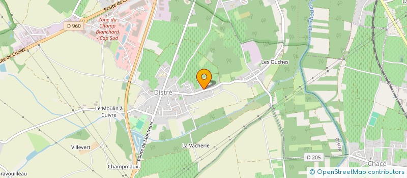 localisation de l'entreprise PERFORMANCE ENVIRONNEMENT SAUMUR  SAUMUR