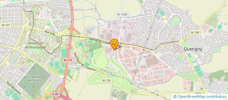 localisation de l'entreprise PERFORMANCE EVENEMENTS  QUETIGNY