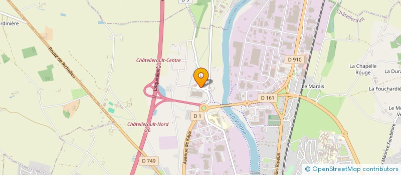localisation de l'entreprise PERFORMANCE F.A.R. à CHATELLERAULT