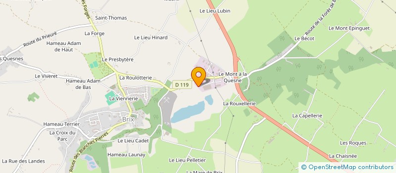 localisation de l'entreprise PERFORMANCE HABITAT MENUISERIE  BRIX