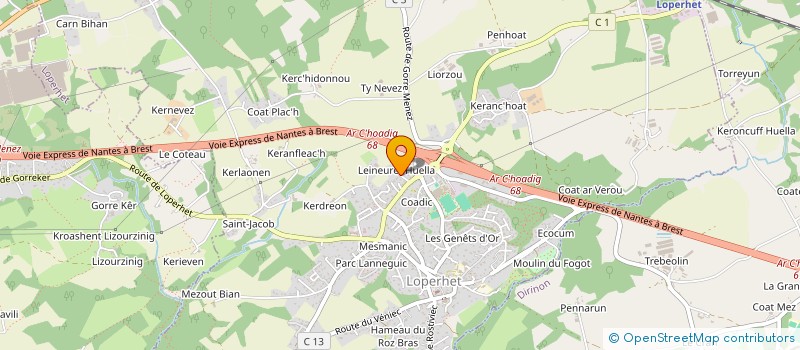 localisation de l'entreprise PERFORMANCE IMMOBILIER  PLOUGASTEL-DAOULAS