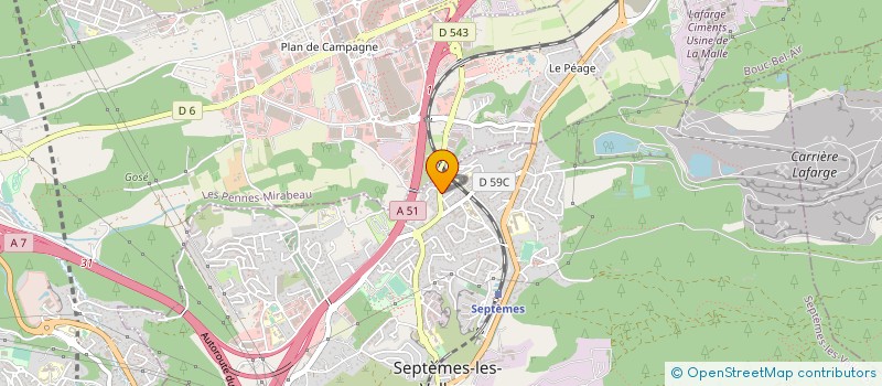 localisation de l'entreprise PERFORMANCE ISOLATION ENVIRONNEMENT à SEPTEMES-LES-VALLONS