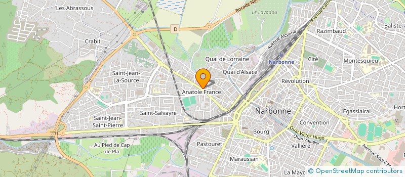 localisation de l'entreprise PERFORMANCE LG  NARBONNE