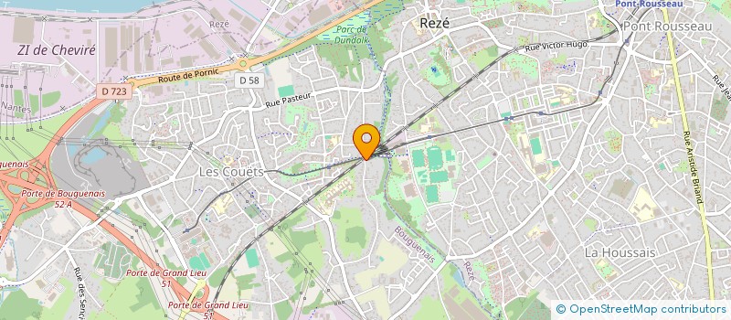 localisation de l'entreprise PERFORMANCE LOGISTIQUE GRAND OUEST à BOUGUENAIS