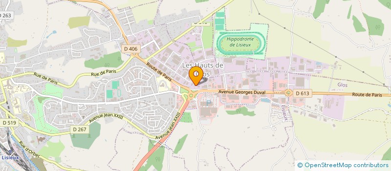 localisation de l'entreprise PERFORMANCE MOTO à LISIEUX