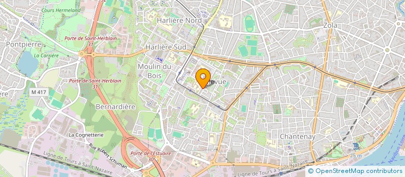 localisation de l'entreprise PERFORMANCE NETTOYAGE SERVICES  NANTES