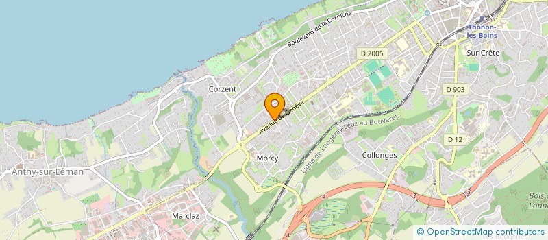 localisation de l'entreprise PERFORMANCE & ORGANIZATION SERVICES à THONON-LES-BAINS