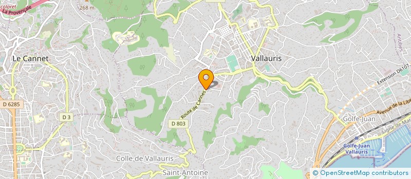 localisation de l'entreprise PERFORMANCE PARTNERS à VALLAURIS