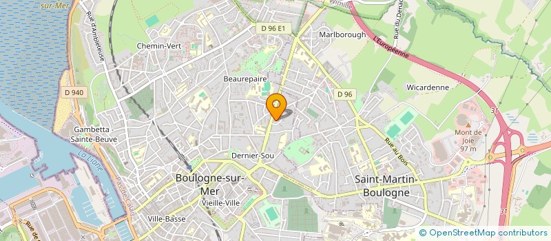 localisation de l'entreprise PERFORMANCE PRO à BOULOGNE-SUR-MER