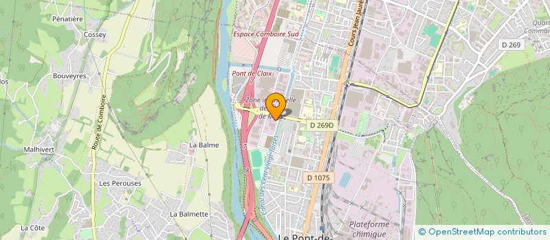 localisation de l'entreprise PERFORMANCE SARL  LE PONT-DE-CLAIX