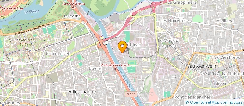 localisation de l'entreprise PERFORMANCE SECURITE  VILLEURBANNE