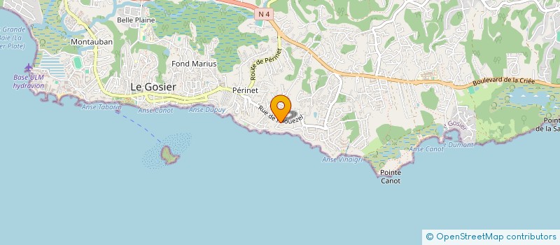 localisation de l'entreprise PERFORMANCE SOLUTIONS  LE GOSIER