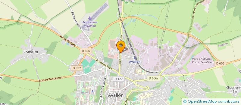 localisation de l'entreprise PERFORMANCE SPORT 89 à AVALLON