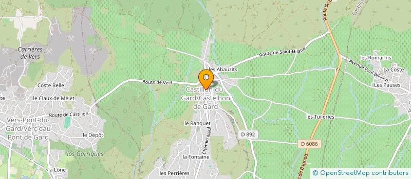 localisation de l'entreprise PERFORMANCE - THINK SMART  CASTILLON-DU-GARD