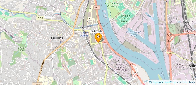 localisation de l'entreprise PERFORMANCE TRAVAIL TEMPORAIRE  OULLINS-PIERRE-BENITE