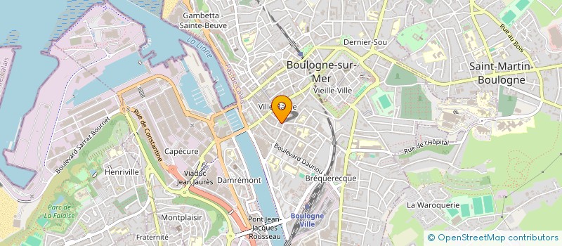 localisation de l'entreprise PERFORMANCES  BOULOGNE-SUR-MER