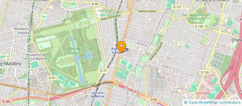 localisation de l'entreprise PERFORMANCES CHIMIQUES à ANTONY