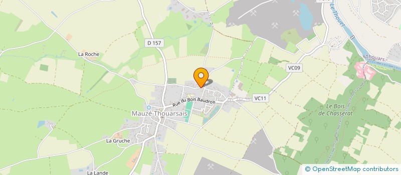 localisation de l'entreprise PERFORMANCES-ENERGETIQUES S.P.E.  THOUARS