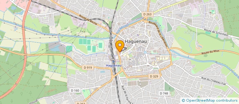 localisation de l'entreprise PERFORMANCES INTERIM à HAGUENAU