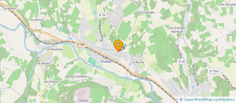localisation de l'entreprise PERFORMANZ à CHESSY