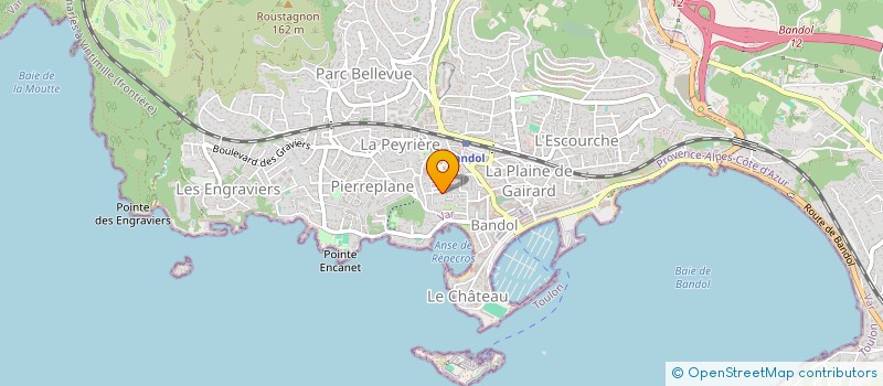 localisation de l'entreprise PERFORMER  BANDOL