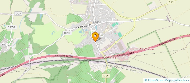 localisation de l'entreprise PERFORMER AL  GUEUX