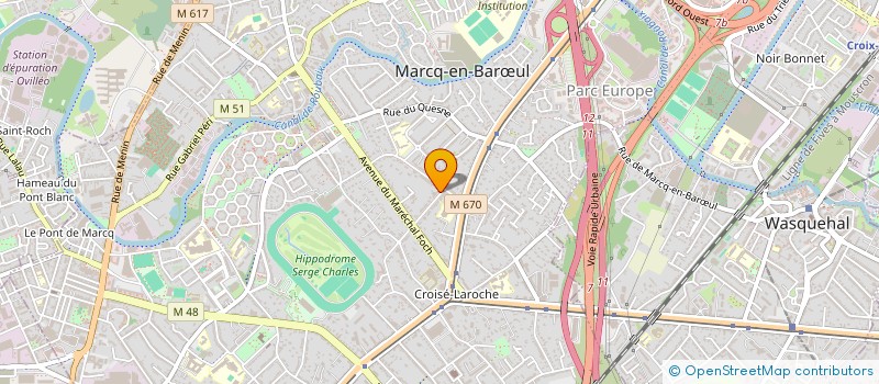 localisation de l'entreprise PERFORMIUM IMMOBILIER 2 à MARCQ-EN-BARŒUL