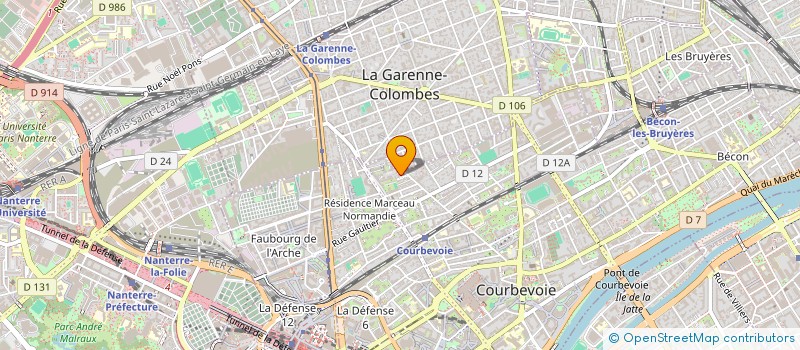 localisation de l'entreprise PERFORMYGOLF à COURBEVOIE