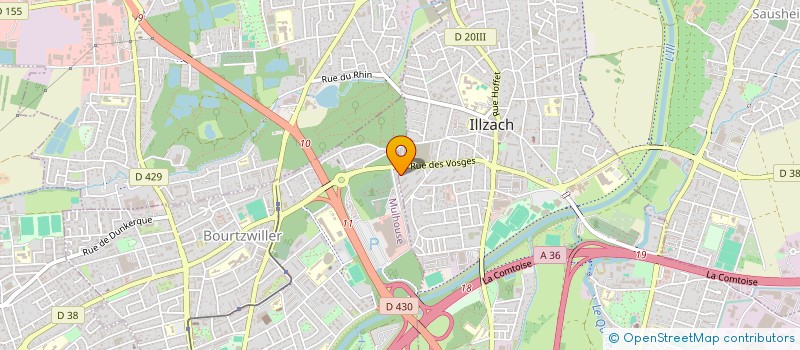 localisation de l'entreprise PERFORMYS  ILLZACH