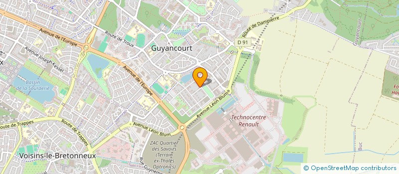 localisation de l'entreprise PERFTEST  GUYANCOURT