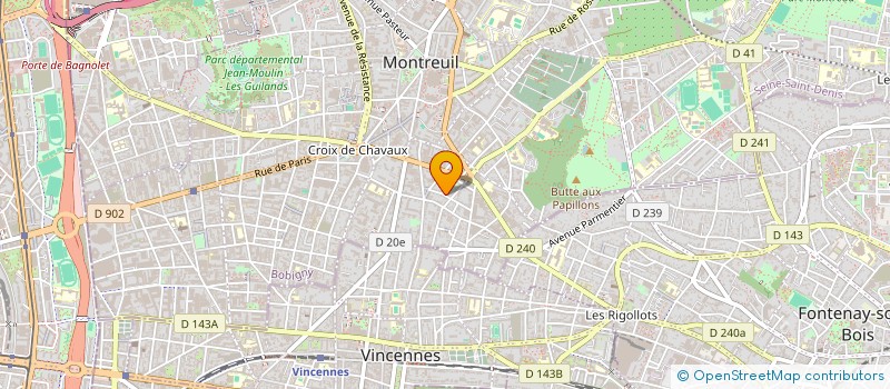 localisation de l'entreprise PERFUMA à MONTREUIL