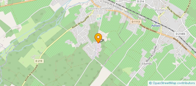 localisation de l'entreprise PERGAME  CASTRES GIRONDE