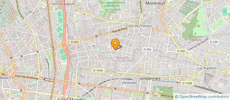 localisation de l'entreprise PERGAME KOSMOS à MONTREUIL