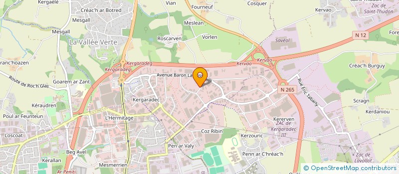 localisation de l'entreprise PERGAUD  GOUESNOU