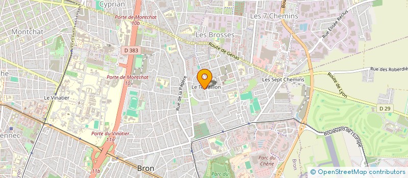 localisation de l'entreprise PERGAUD  BRON